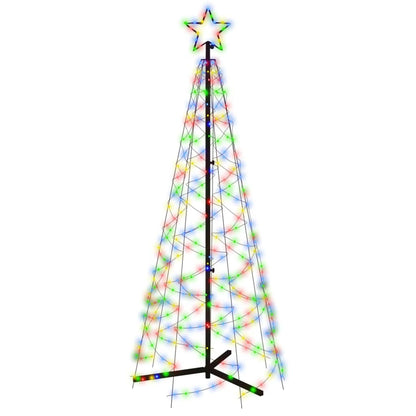 Christmas Cone Tree Colourful 200 LEDs 70x180 cm