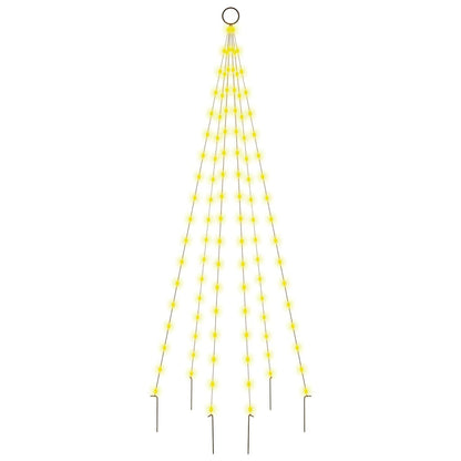 Christmas Tree on Flagpole Warm White 108 LEDs 180 cm