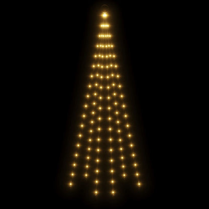 Christmas Tree on Flagpole Warm White 108 LEDs 180 cm