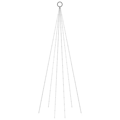 Christmas Tree on Flagpole Cold white 108 LEDs 180 cm