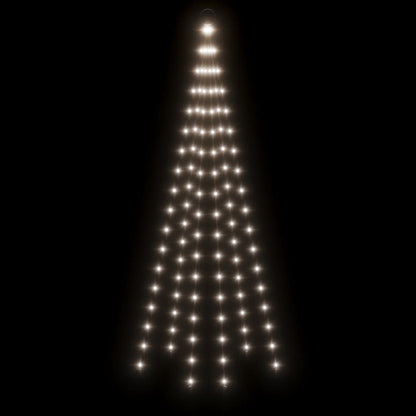 Christmas Tree on Flagpole Cold white 108 LEDs 180 cm