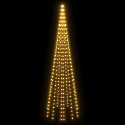 Christmas Tree on Flagpole Warm White 310 LEDs 300 cm