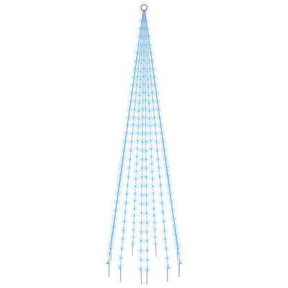 Christmas Tree on Flagpole Blue 310 LEDs 300 cm