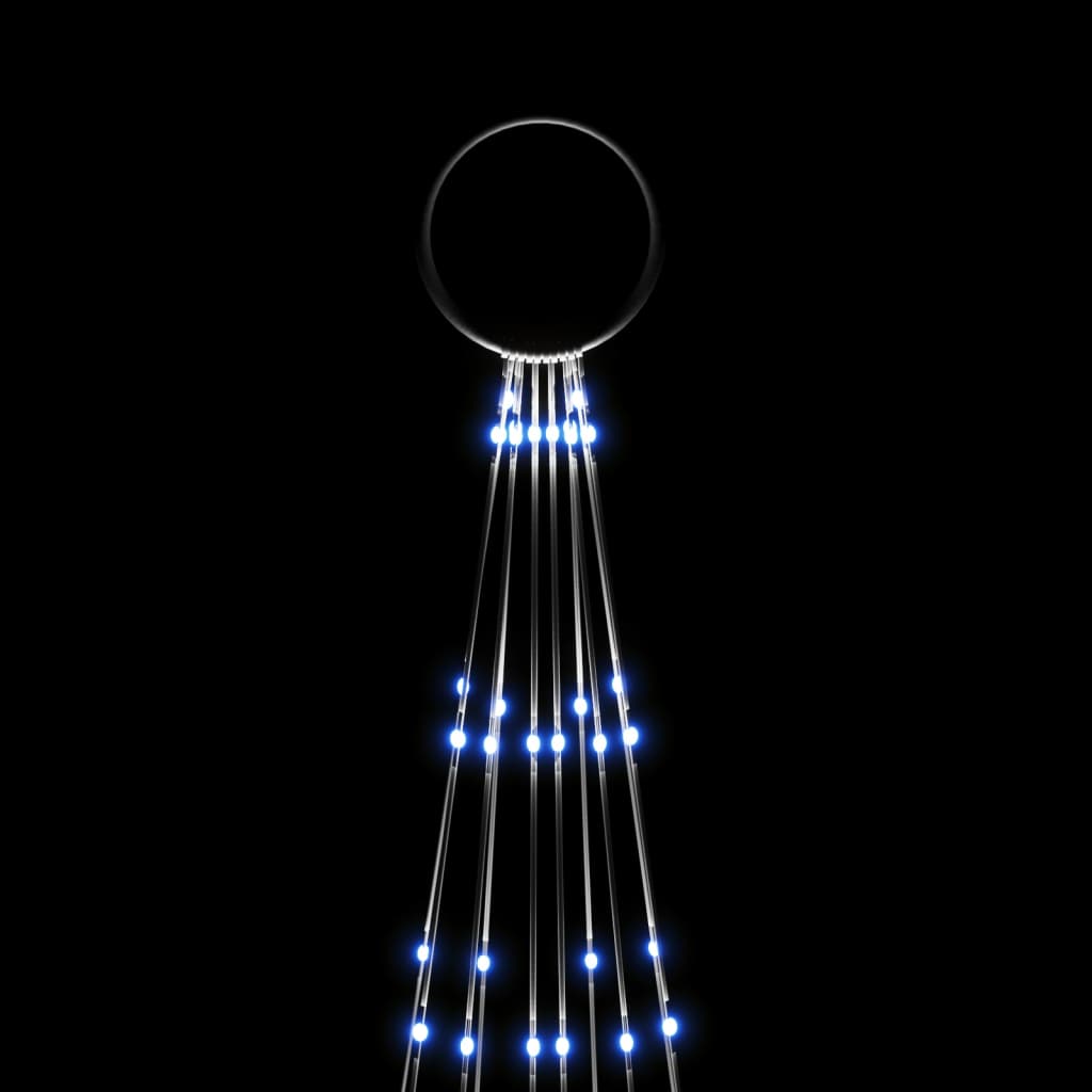 Christmas Tree on Flagpole Blue 310 LEDs 300 cm