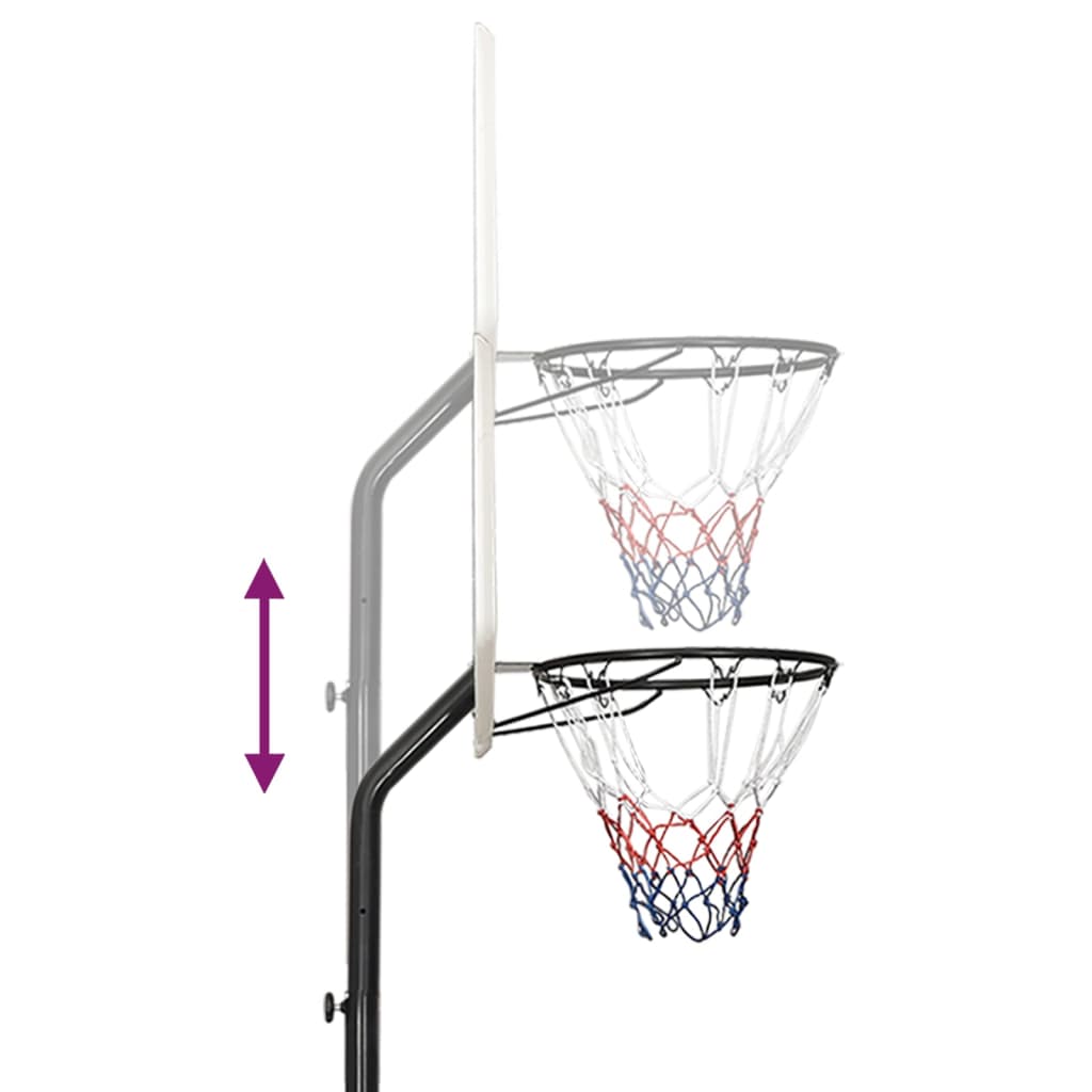 Basketball Stand White 282-352 cm Polyethene