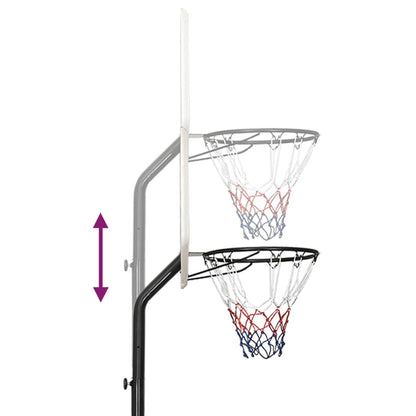 Basketball Stand White 282-352 cm Polyethene