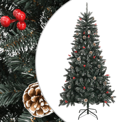 Artificial Christmas Tree with Stand Green 210 cm PVC