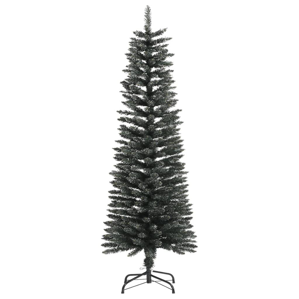 Artificial Slim Christmas Tree with Stand Green 120 cm PVC