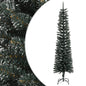 Artificial Slim Christmas Tree with Stand Green 210 cm PVC