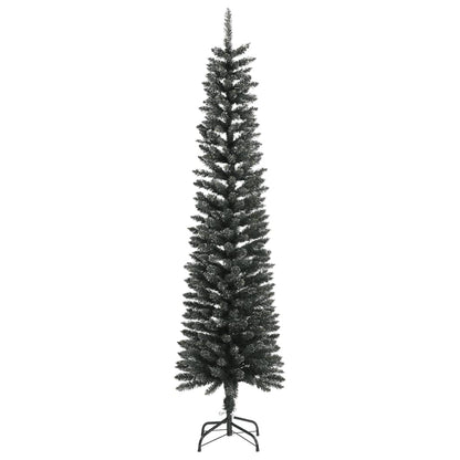 Artificial Slim Christmas Tree with Stand Green 210 cm PVC