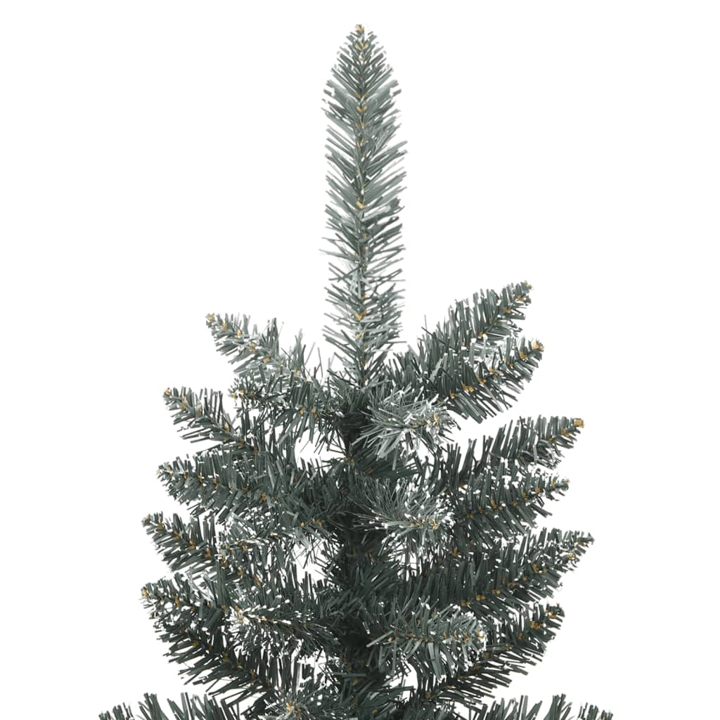 Artificial Slim Christmas Tree with Stand Green 210 cm PVC