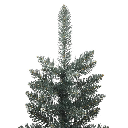 Artificial Slim Christmas Tree with Stand Green 240 cm PVC