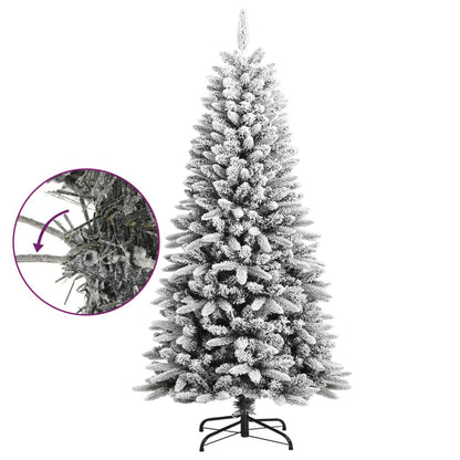 Artificial Christmas Tree with Flocked Snow 120 cm PVC&PE