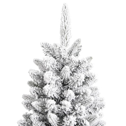 Artificial Christmas Tree with Flocked Snow 210 cm PVC&PE