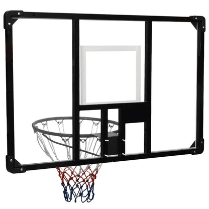 Basketball Backboard Transparent 106x69x3 cm Polycarbonate