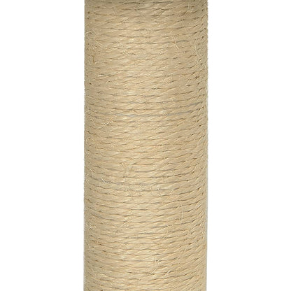 Cat Tree with Sisal Scratching Post Cream 74 cm