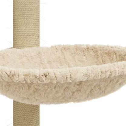 Cat Tree with Sisal Scratching Post Cream 74 cm