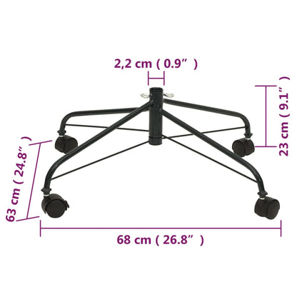 Christmas Tree Stand with Wheels 68x63x23 cm