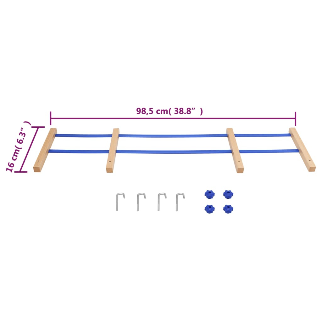 Backrest for Sledge Blue Plywood