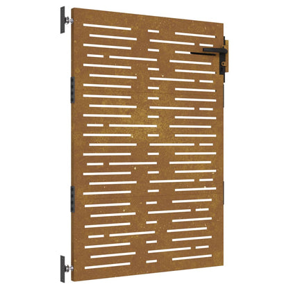 Garden Gate 85x150 cm Corten Steel Square Design