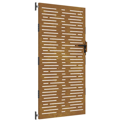 Garden Gate 85x175 cm Corten Steel Square Design