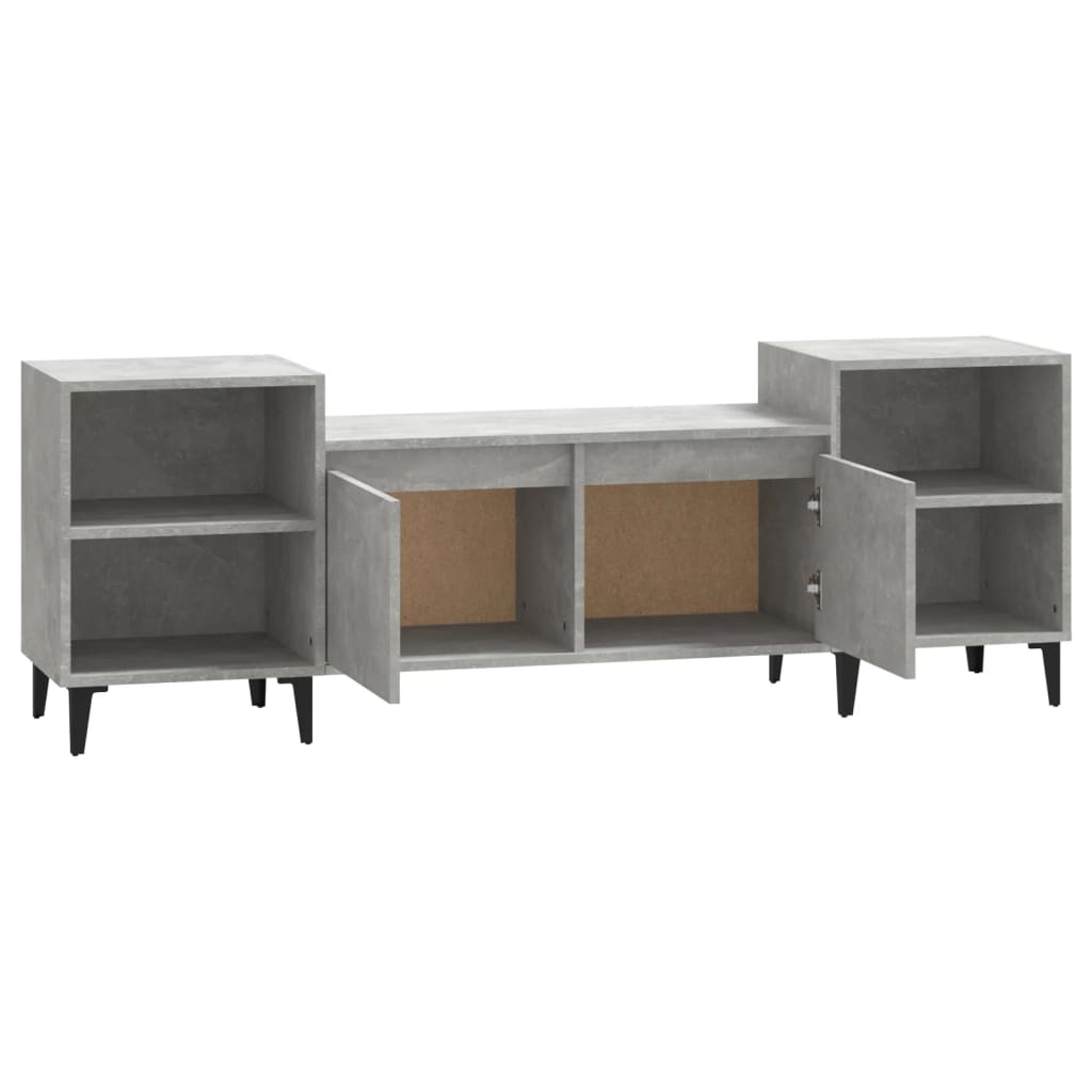 TV Cabinet Concrete Grey 160x35x55 cm Engineered Wood