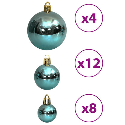 Christmas Baubles 100 pcs Green 3 / 4 / 6 cm