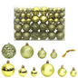 Christmas Baubles 100 pcs Light Green 3 / 4 / 6 cm