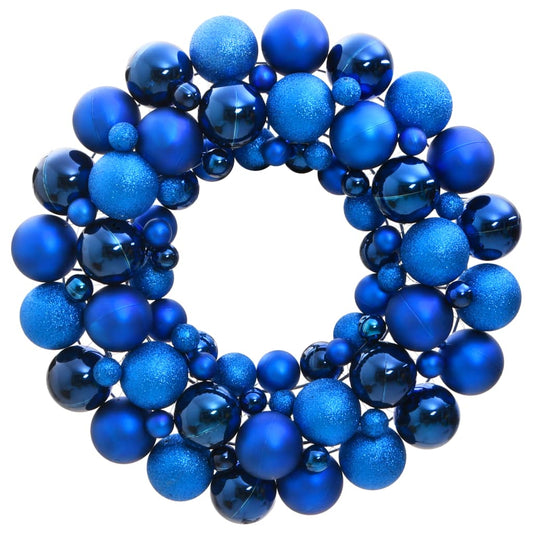 Christmas Wreath Blue 45 cm Polystyrene