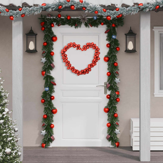 Christmas Balls Garland Red 175 cm Polystyrene