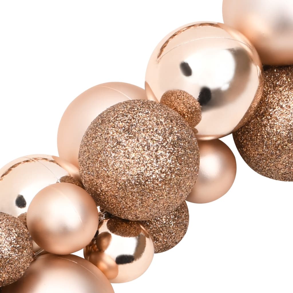 Christmas Balls Garland Rose Gold 175 cm Polystyrene