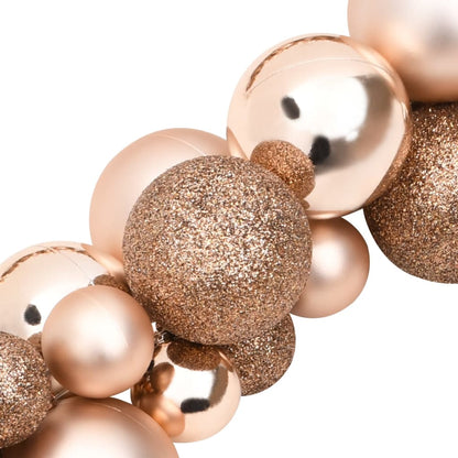 Christmas Balls Garland Rose Gold 175 cm Polystyrene