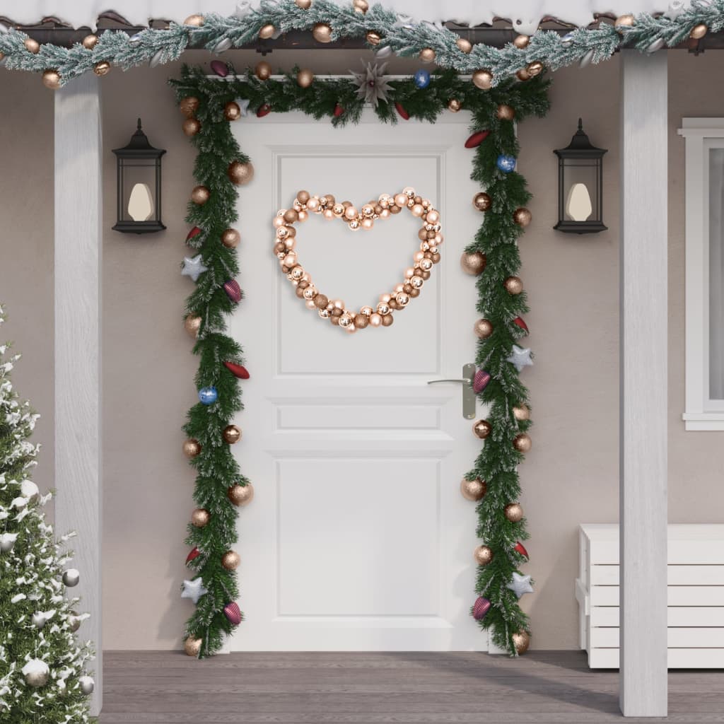 Christmas Balls Garland Rose Gold 175 cm Polystyrene