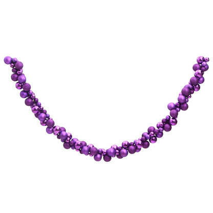 Christmas Balls Garland Purple 175 cm Polystyrene