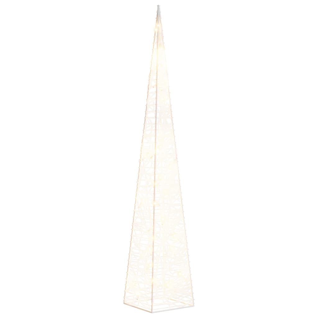 Christmas Light Cone 30 LEDs Warm White 60 cm Acrylic