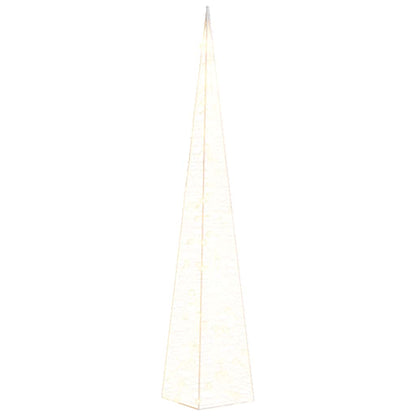 Christmas Light Cone 60 LEDs Warm White 120 cm Acrylic