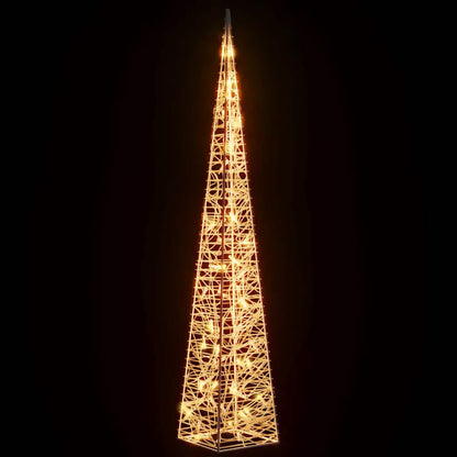 Christmas Light Cone 60 LEDs Warm White 120 cm Acrylic