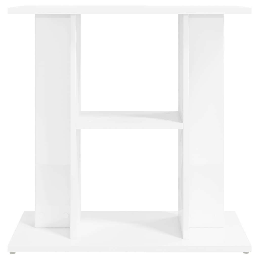 Aquarium Stand High Gloss White 60x30x60 cm Engineered Wood