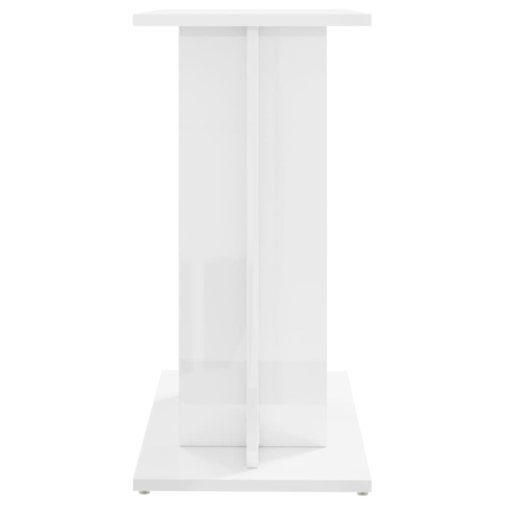 Aquarium Stand High Gloss White 60x30x60 cm Engineered Wood