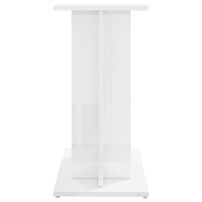 Aquarium Stand High Gloss White 60x30x60 cm Engineered Wood