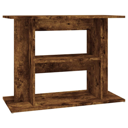 Aquarium Stand Smoked Oak 80x35x60 cm Engineered Wood