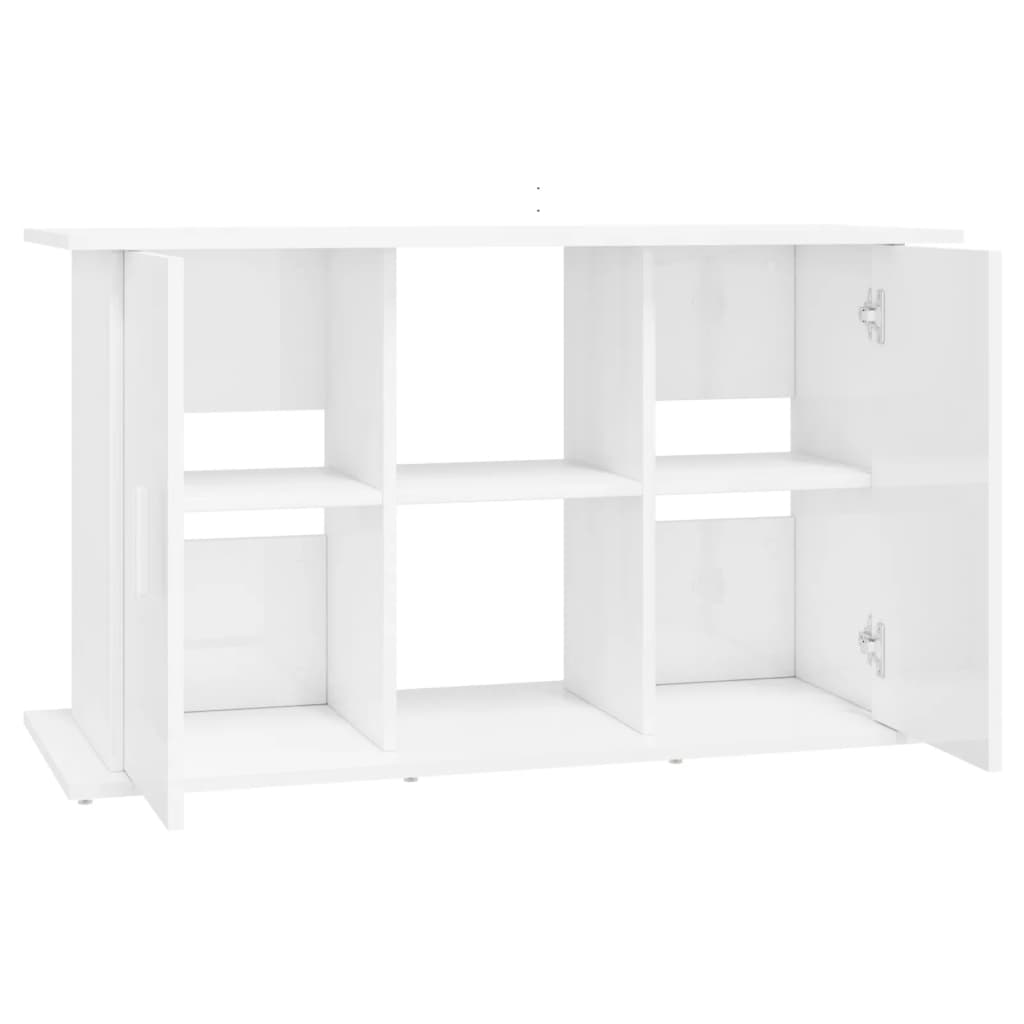 Aquarium Stand High Gloss White 101x41x58 cm Engineered Wood