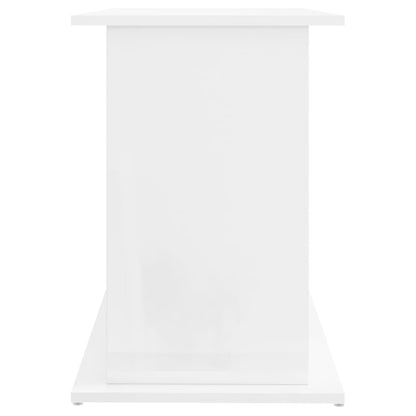 Aquarium Stand High Gloss White 101x41x58 cm Engineered Wood