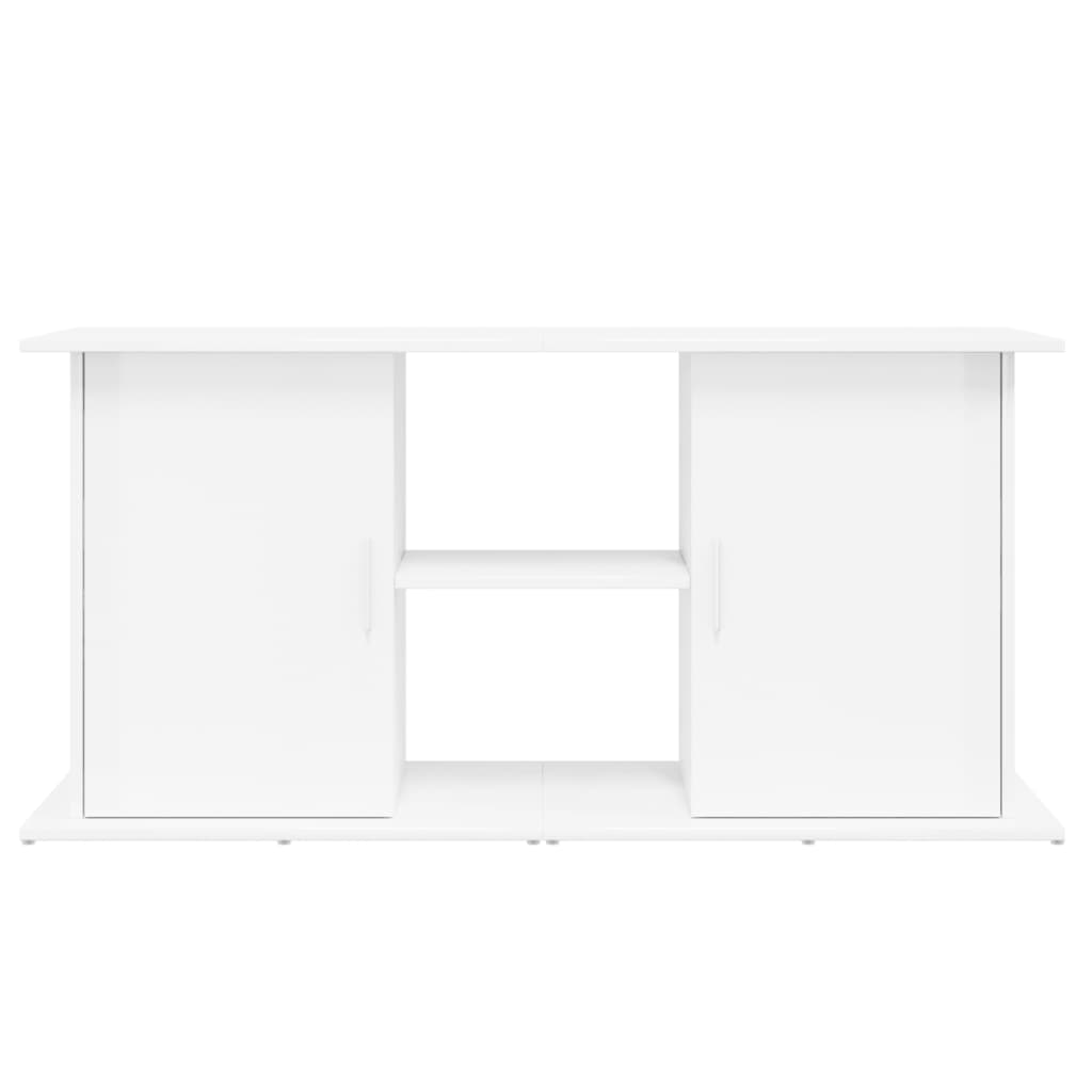 Aquarium Stand High Gloss White 121x41x58 cm Engineered Wood