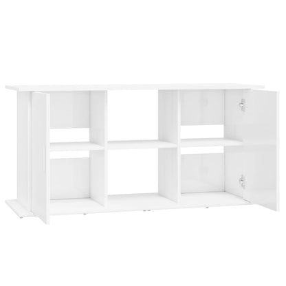 Aquarium Stand High Gloss White 121x41x58 cm Engineered Wood