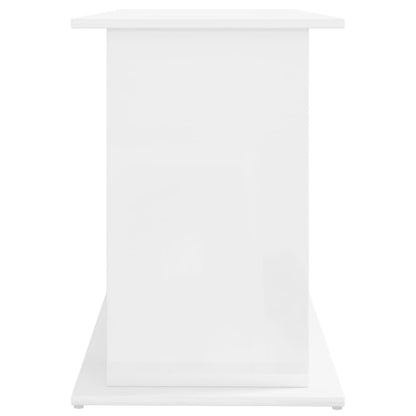 Aquarium Stand High Gloss White 121x41x58 cm Engineered Wood