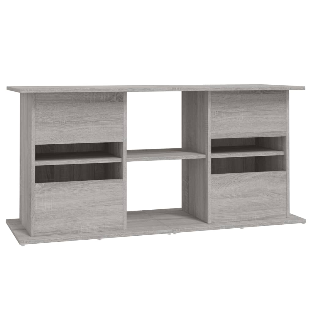 Aquarium Stand Grey Sonoma 121x41x58 cm Engineered Wood