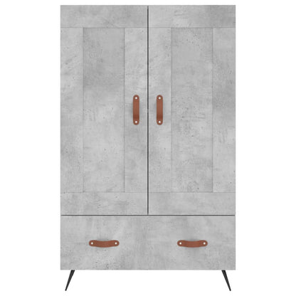 Highboard Concrete Grey 69.5x31x115 cm Engineered Wood