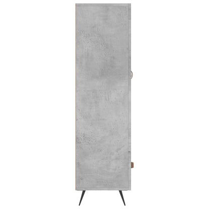 Highboard Concrete Grey 69.5x31x115 cm Engineered Wood