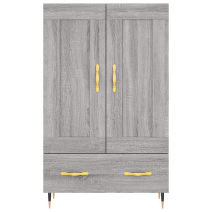 Highboard Grey Sonoma 69.5x31x115 cm Engineered Wood